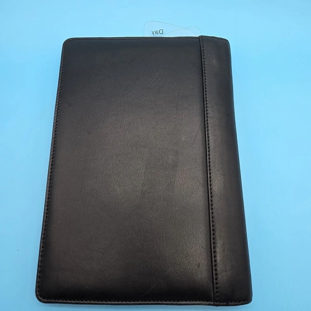 Franklin Covey Leadership Journal Black Leather Cover